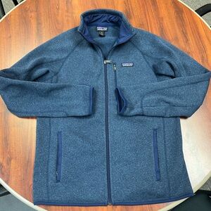 Patagonia Better Sweater Zip Up Fleece Jacket Navy Mens Medium